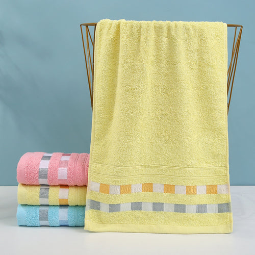 Luxury terry towel with modern check pattern Bowlift