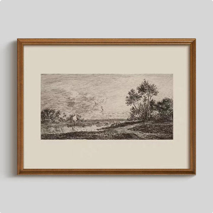 Framed Vintage Landscape Art