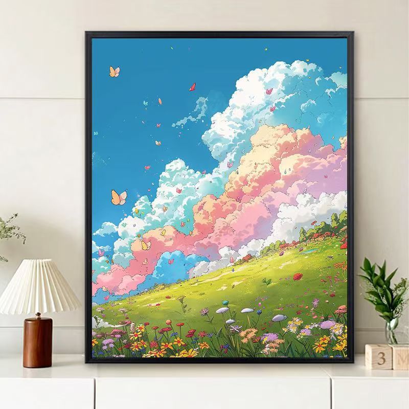 Dreamy Landscape Illustration Canvas Art Bowlift