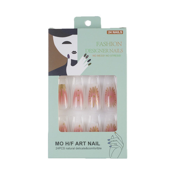 Artificial nails with intricate flower design Bowlift