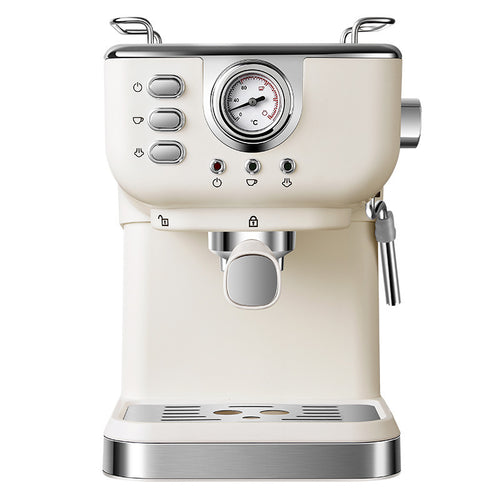 Espresso machine with integrated steam nozzle and precise temperature control Bowlift