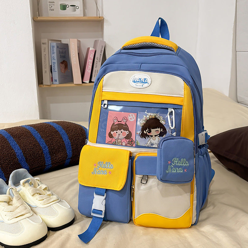 Cartoon Character Print Backpack