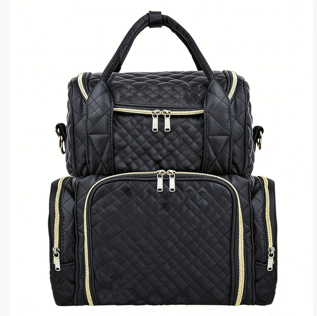 Stylish Quilted Multi-Compartment Backpack Bowlift
