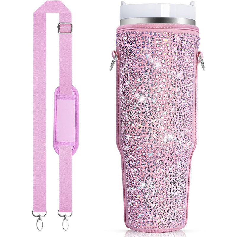 Ladies Glittering Insulated Bottle Case Bowlift