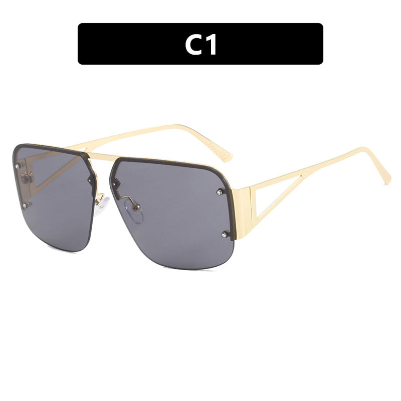 Women's oversized geometric sunglasses with smooth lines and protective UV filter Bowlift
