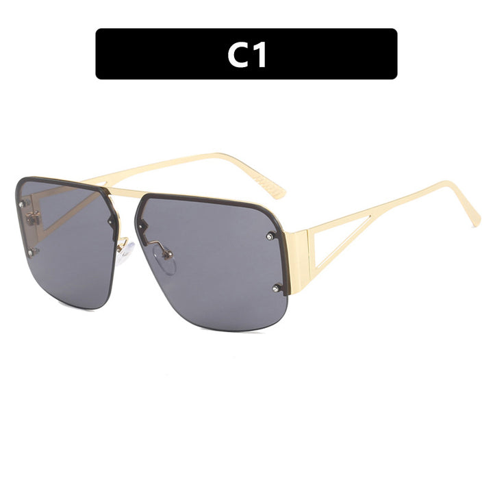 Women's oversized geometric sunglasses with smooth lines and protective UV filter Bowlift