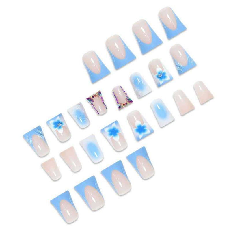 Artistic Long Press-On Nail Extensions Bowlift