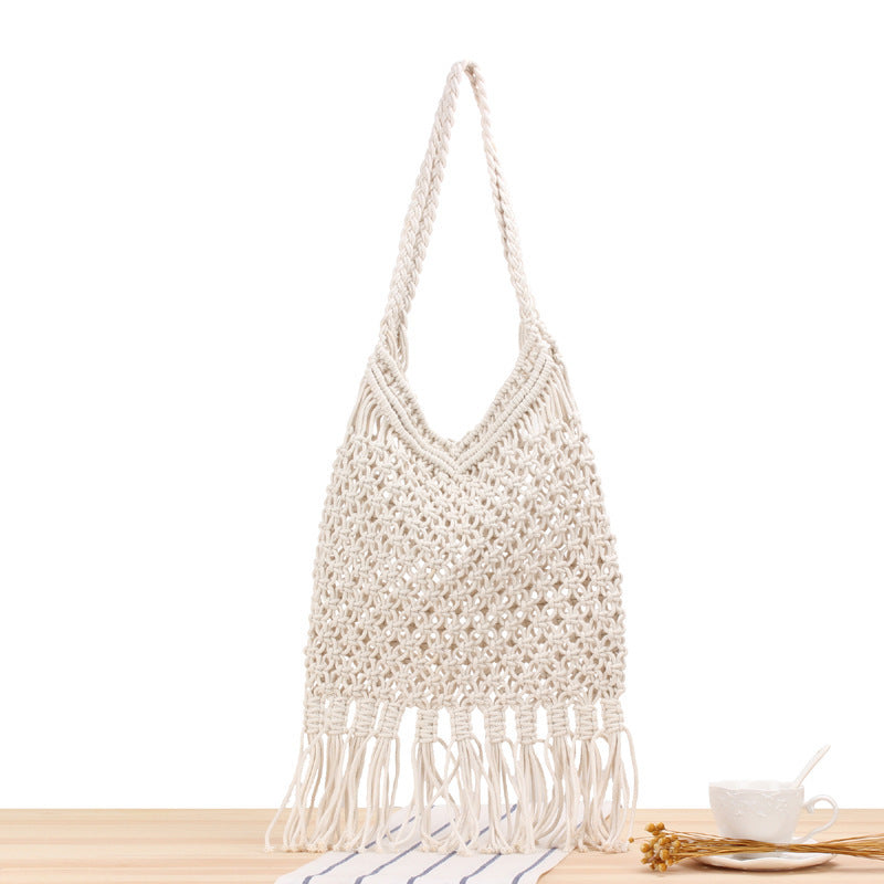 Versatile Macrame Tote Bag Bowlift