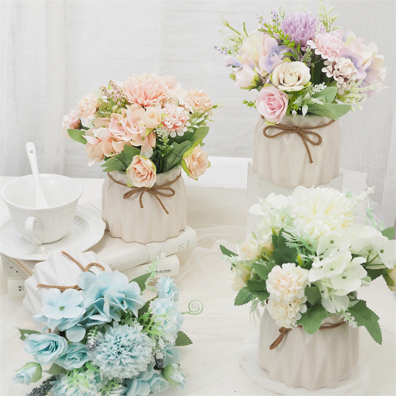Decorative Faux Flower Arrangement