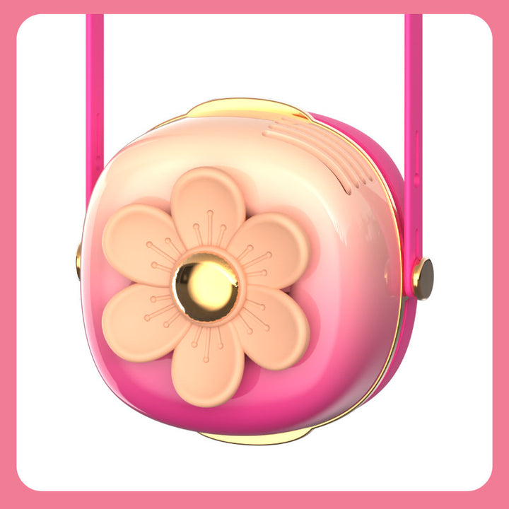 Ladies Portable Fan Lamp in Flower Design Bowlift