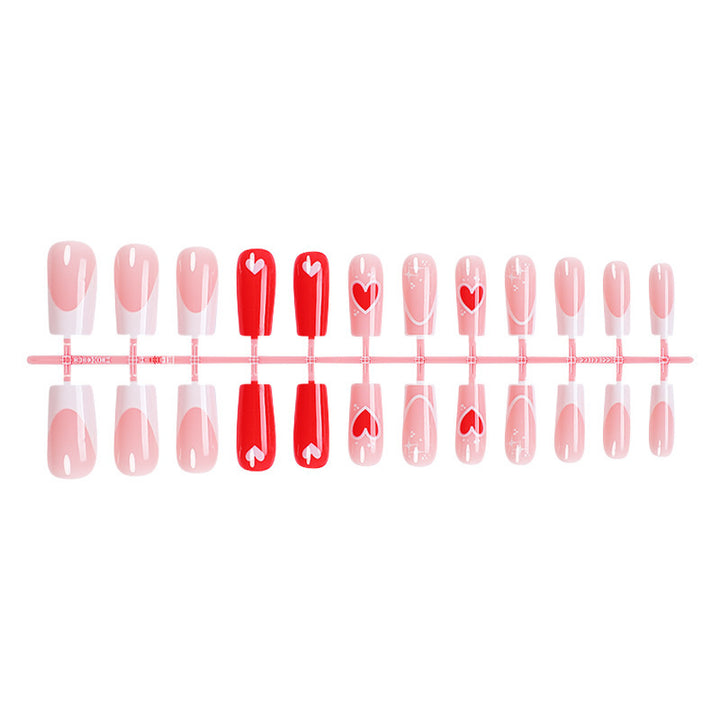 Creative nail art set with heart and modern accents Bowlift