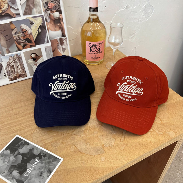 Men's Vintage-Inspired Cotton Baseball Cap Bowlift