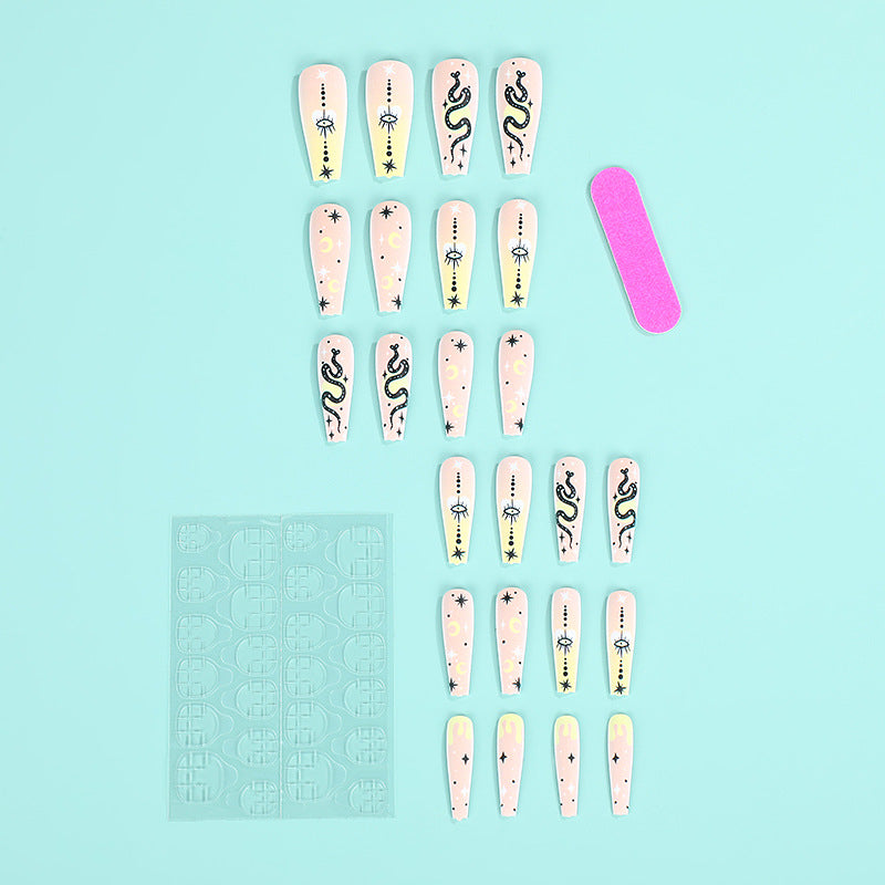 Creative artificial nails with unique patterns Bowlift