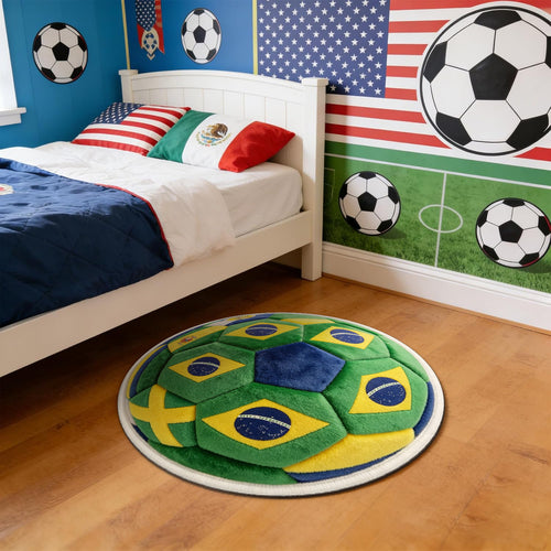 Football Theme Rug