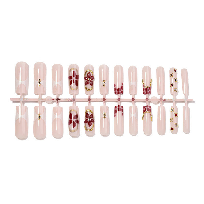 Creative nail art set with floral and elegant decorations Bowlift