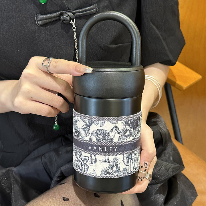Women's Insulated Bottle with Practical Carry Handle Bowlift