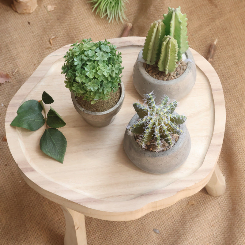 Elegant wood side table Bowlift