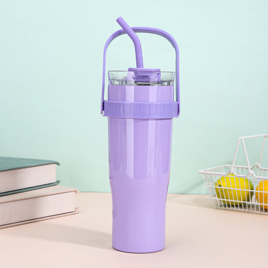 Women's drinking cup with straw Bowlift
