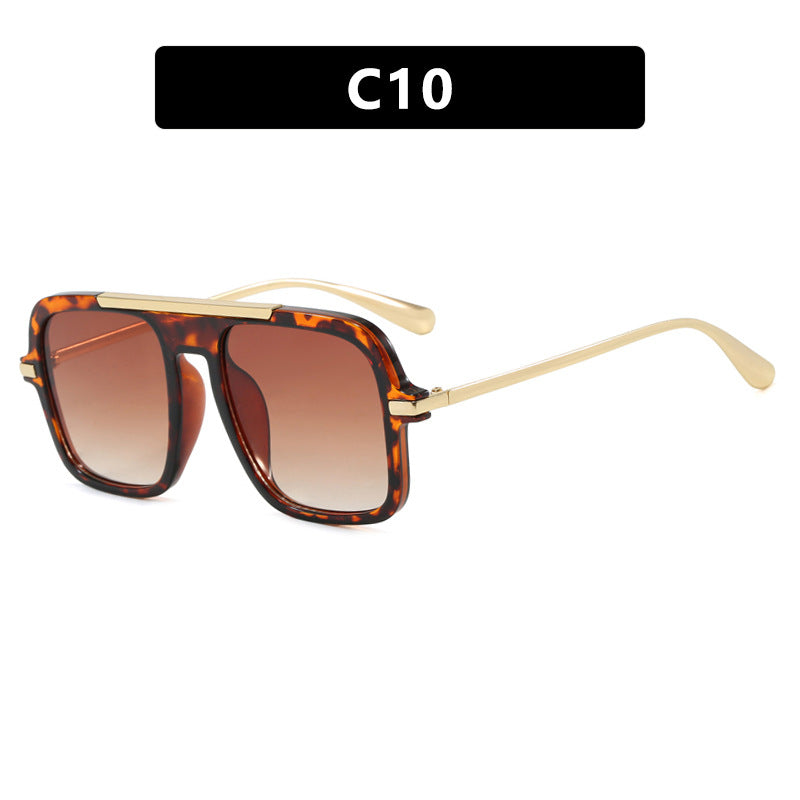Women's square sunglasses with luxurious metal frame and sturdy lenses Bowlift