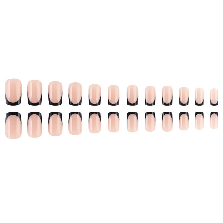 Elegant French Tip Nail Extensions Bowlift