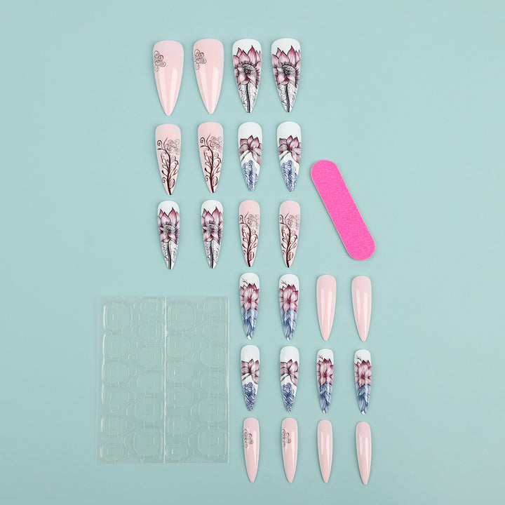 Artificial nails in floral design Bowlift