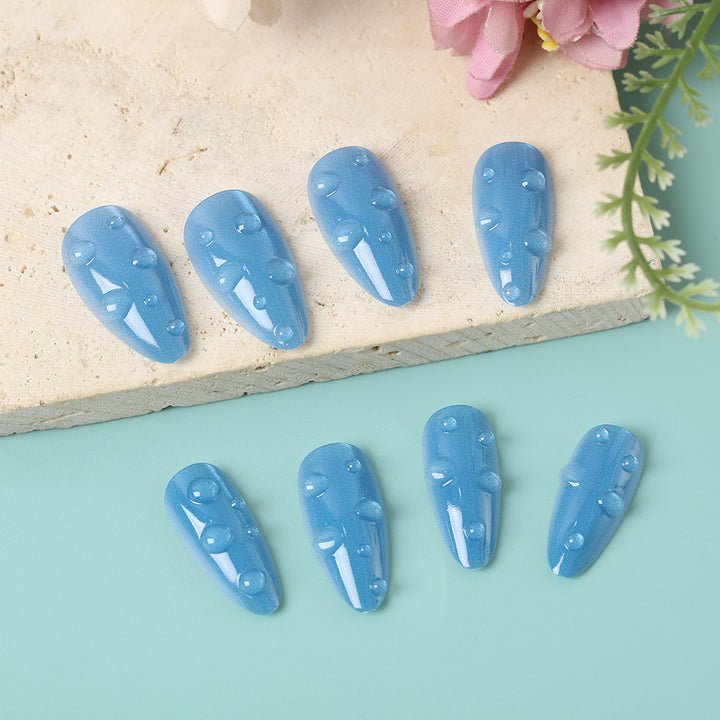 Artificial nails in stylish drip design Bowlift