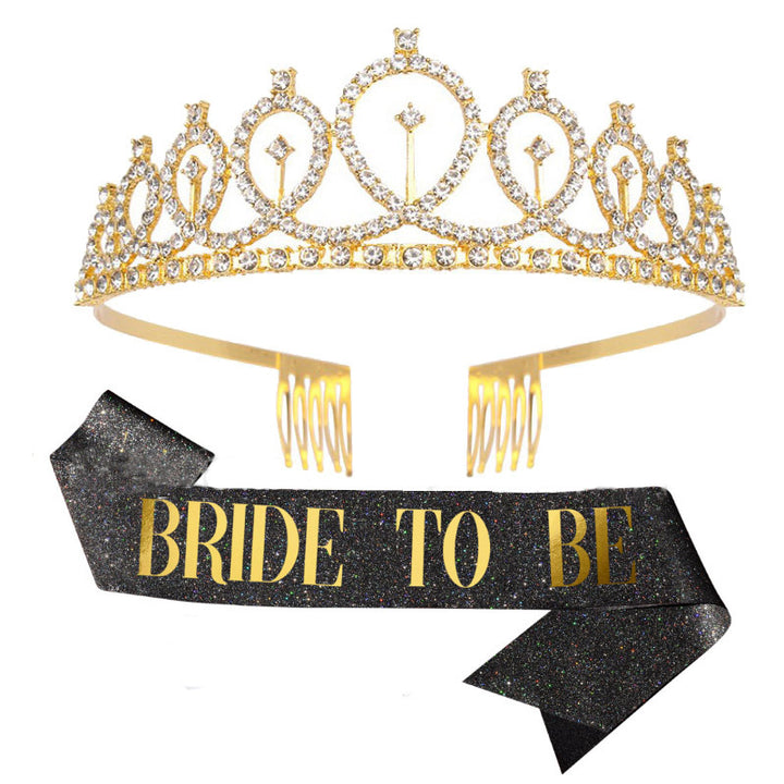 Women Glittering Tiara with Elegant Design Bowlift
