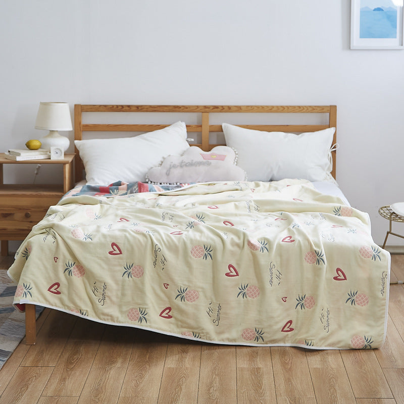 Women Elegant Blanket with Subtle Leaf Pattern Bowlift