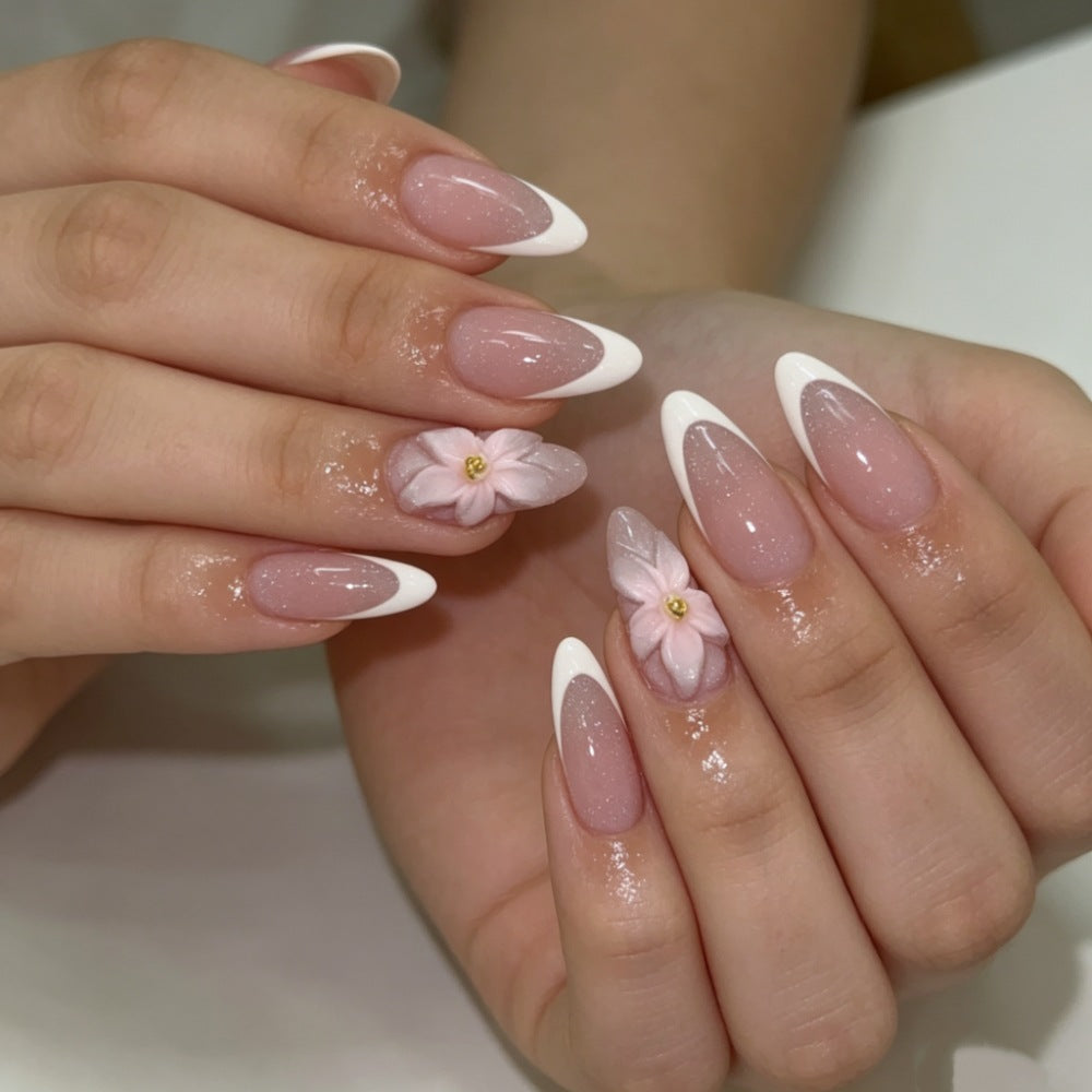 Chic Almond-Shaped Press-On Nail Set Bowlift
