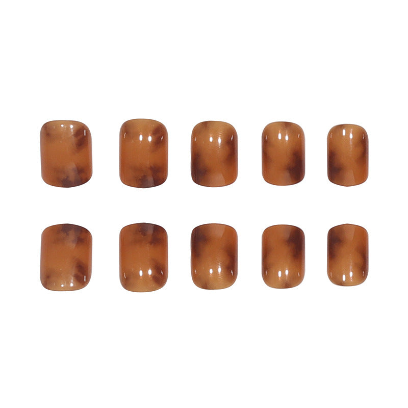 Elegant Glossy Square Press-On Nails Bowlift