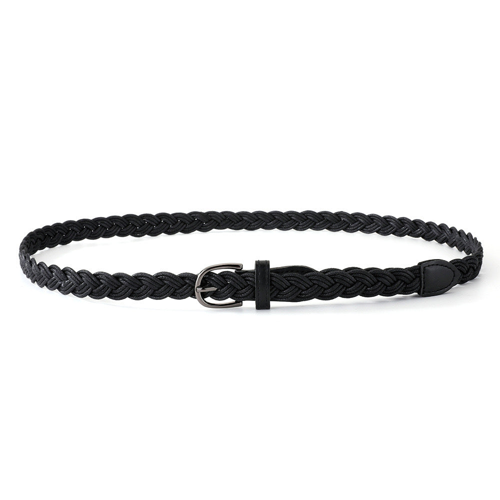 Braided Leather Belt Bowlift