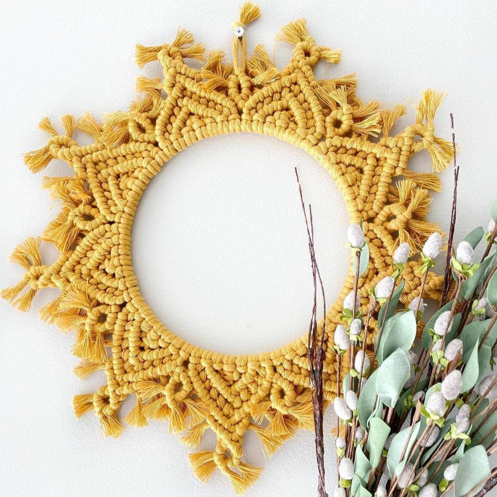 Decorative Macrame Wall Mirror Bowlift 1788942652