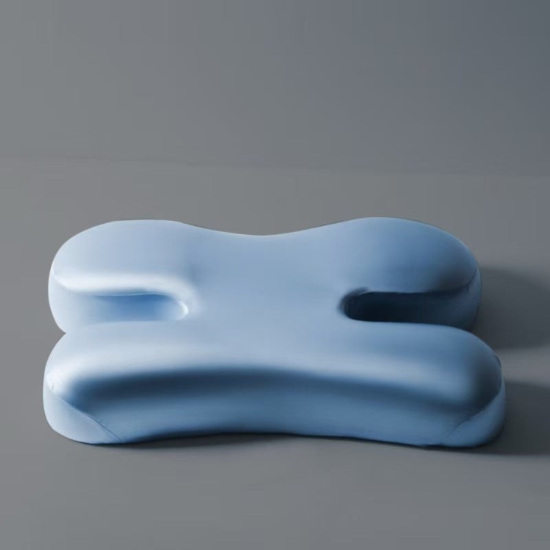 Ergonomic Memory Foam Coccyx Seat Cushion with Contoured Cutouts Bowlift