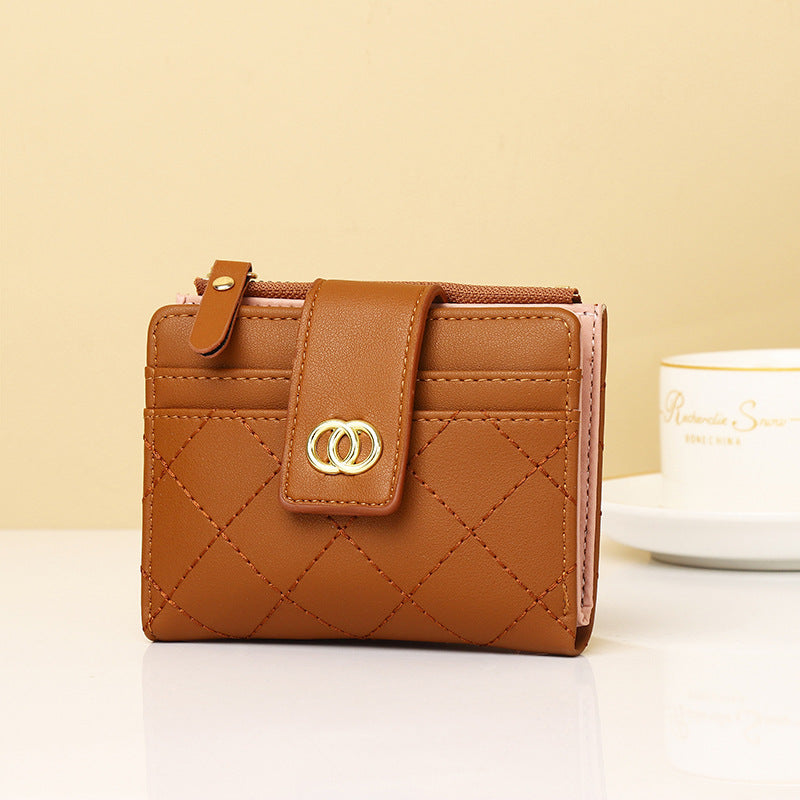 Elegant Quilted Zippered Wallet