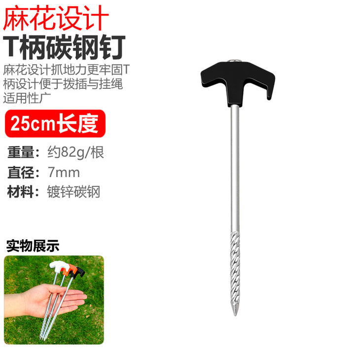 robust steel peg for tent anchoring Bowlift