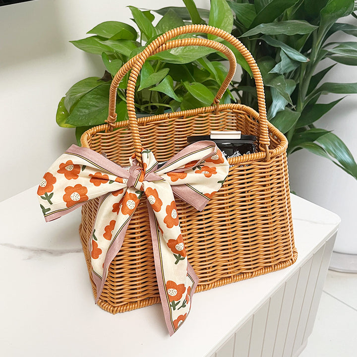 Handwoven Decorative Storage Basket Bowlift