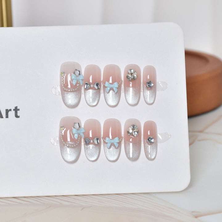 Decorative Animal Print Press-On Nail Set Bowlift