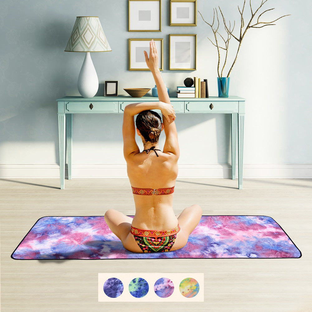 Yoga and fitness mat with non-slip underside Bowlift