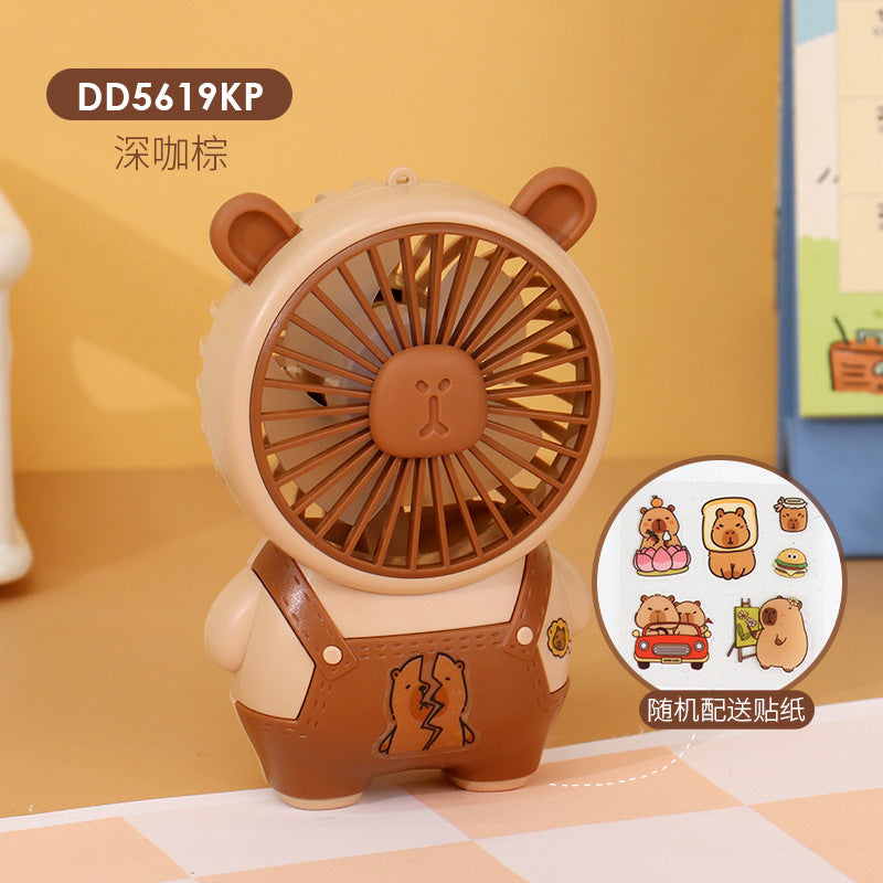 Women's Portable Mini Fan in Charming Bear Design Bowlift