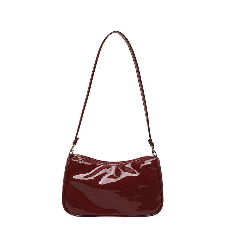 WoGlossy Textured Handheld Crossbody Bag Bowlift