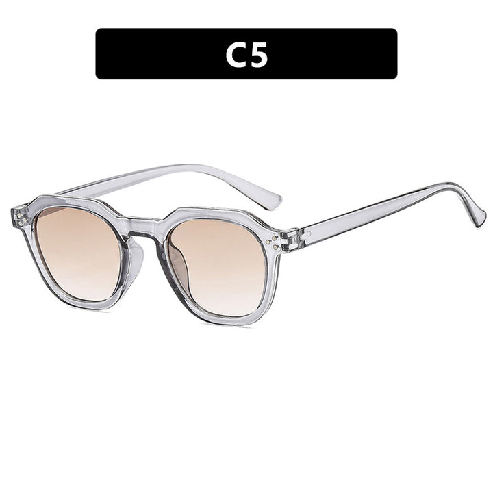 Ladies fashionable sunglasses in trendy hexagon design Bowlift