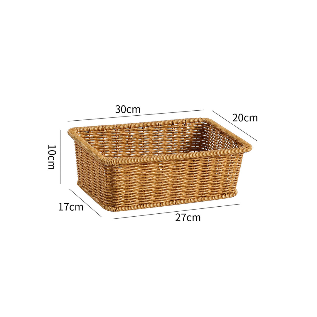 Handwoven Rectangular Storage Basket Bowlift