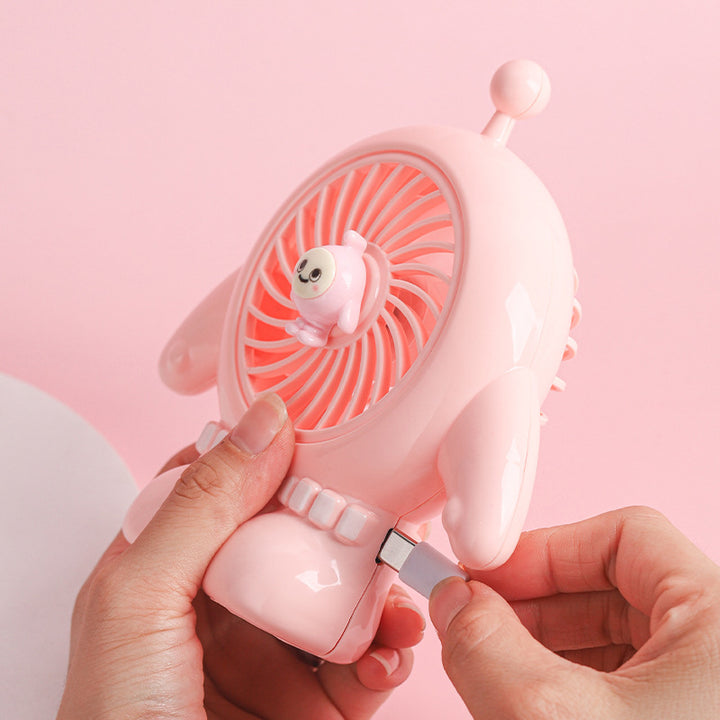 Unisex Fun Hand Fan in Creative Robot Design Bowlift
