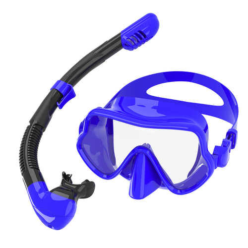 Ergonomic diving mask with flexible breathing tube Bowlift
