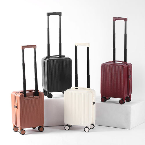 Unisex Compact Ribbed Hard Shell Carry-On Luggage Bowlift