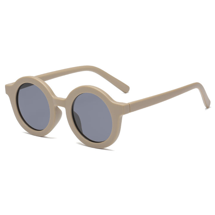 Women's stylish round sunglasses with modern plastic frame Bowlift