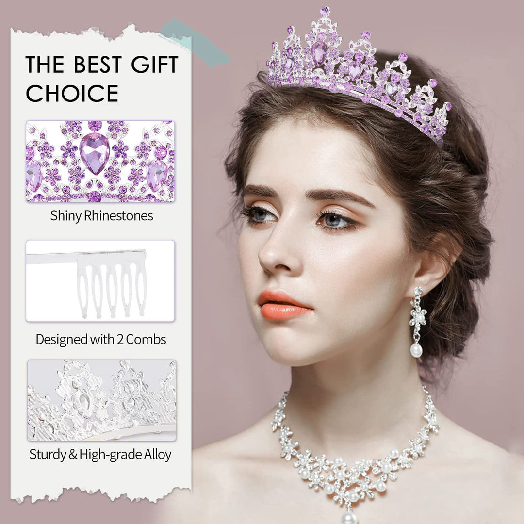 Women's black embellished tiara with elegant design Bowlift