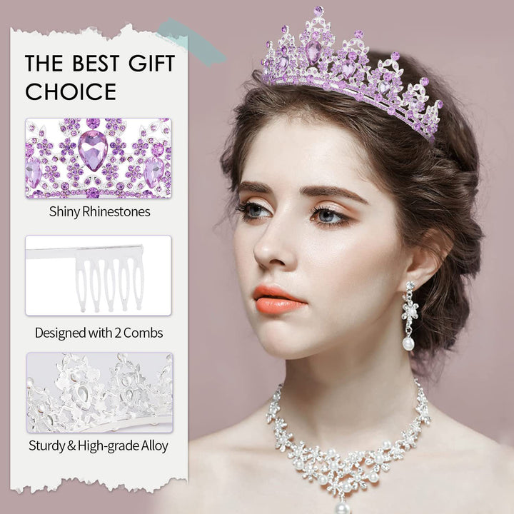 Women's black embellished tiara with elegant design Bowlift