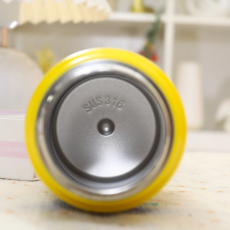 Women's Practical Insulated Drinking Bottle with High-Quality Silicone Ring Bowlift