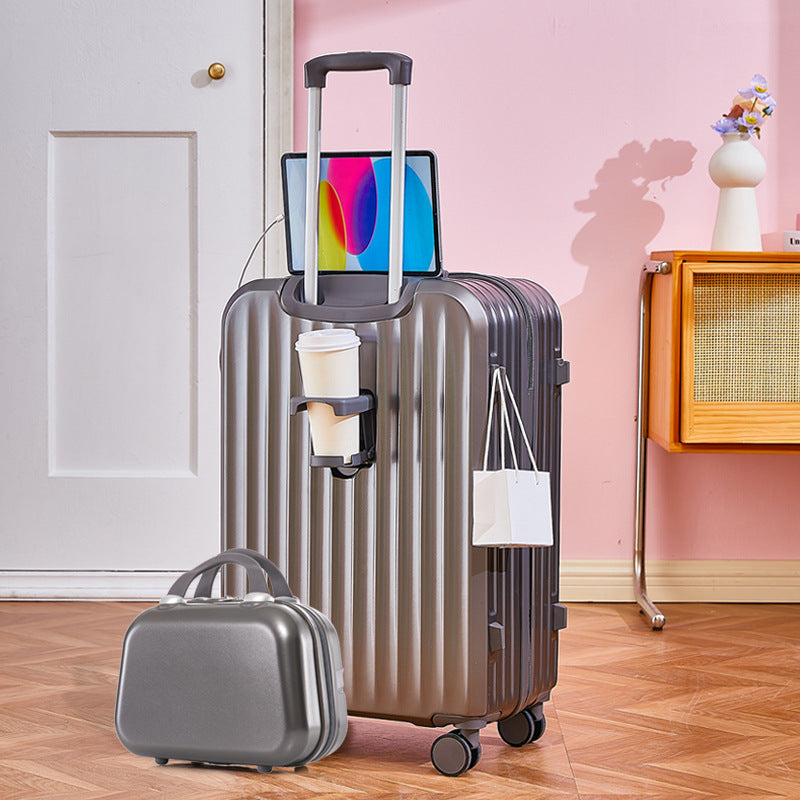 Functional Tech-Integrated Rolling Suitcase Bowlift